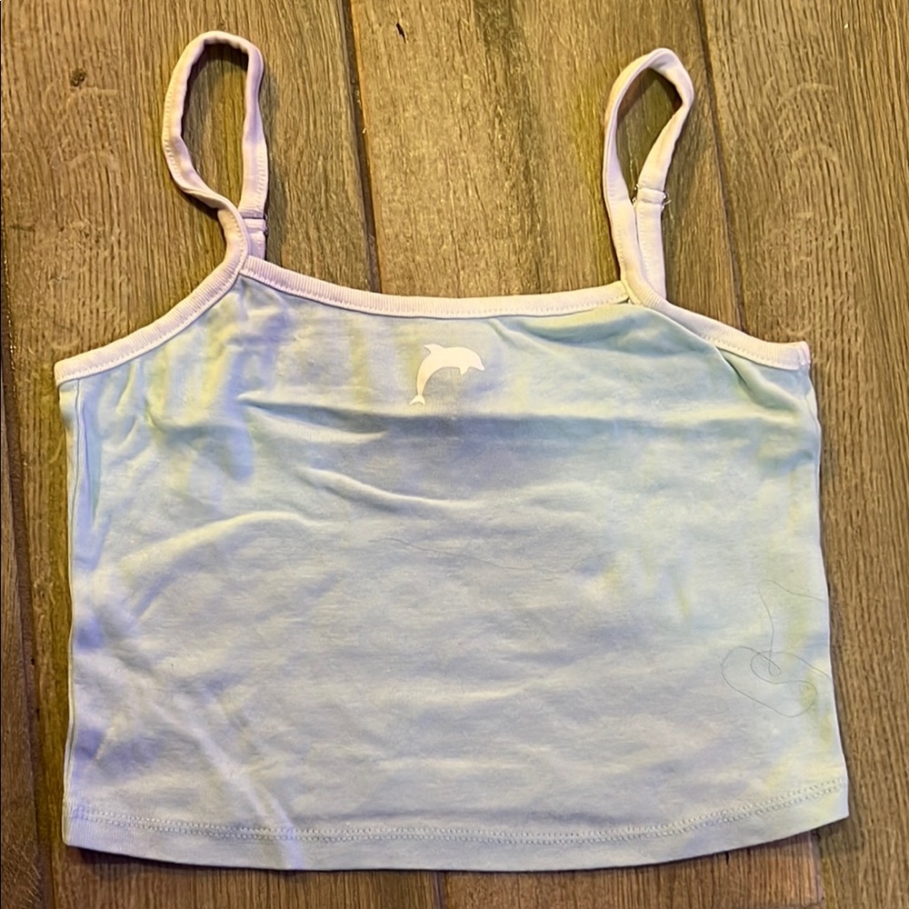 Women's White Dolphin Print Cami Top